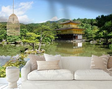 Gouden tempel in Kyoto in Japan van Aagje de Jong