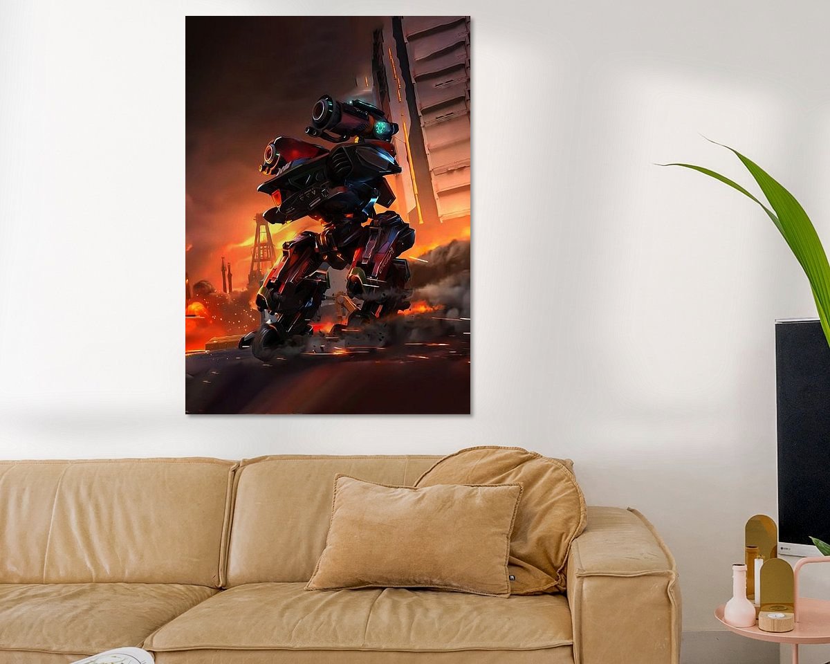 Example of the artwork in a room