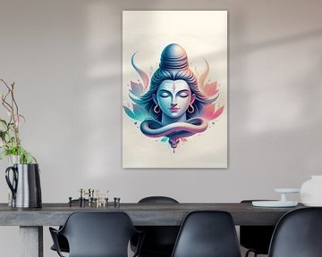 The Head Of Mahadeva by Art Kingdom