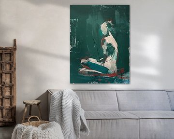 Abstracte Vrouw met Kleur van Kunst Kriebels