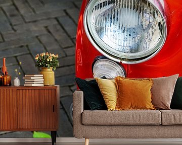 Fiat 600 klassieke Italiaanse compacte gezinsauto detail