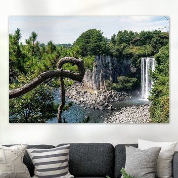 Waterfall on Jeju South Korea