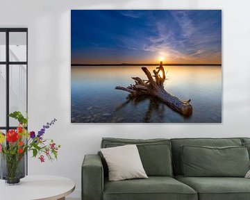 Magie van de zonsondergang aan de Ammersee. de magie van de zosondergang la magie du coucher de soleil