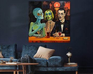 Cocktailbar Decadent Bizar Surreal Opulent Grotesk
