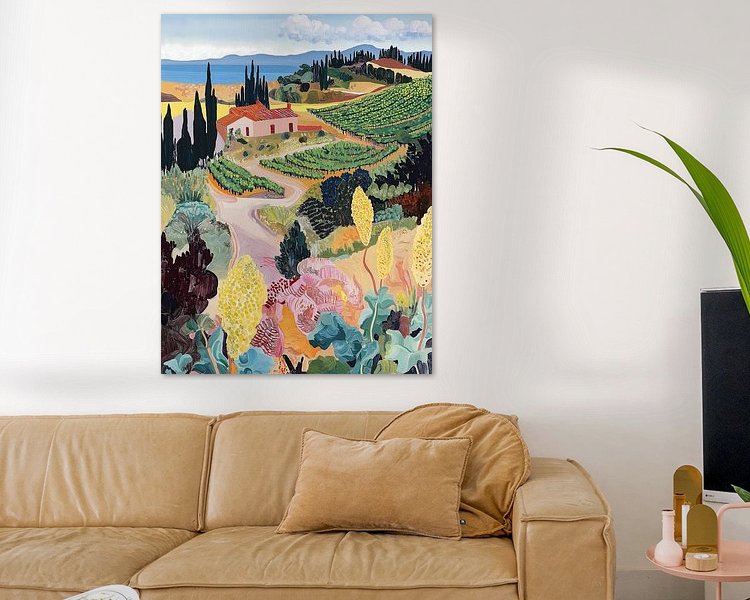 Example of the artwork in a room