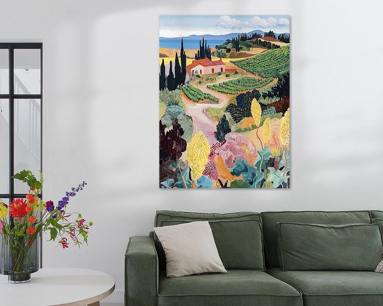 Example of the artwork in a room