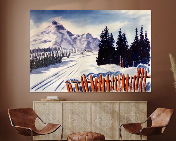 Example of the artwork in a room