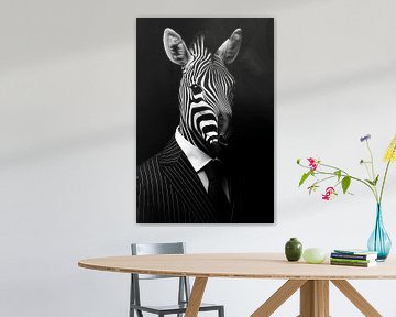 Wilde pakken - Zebra van Philippe HUGONNARD