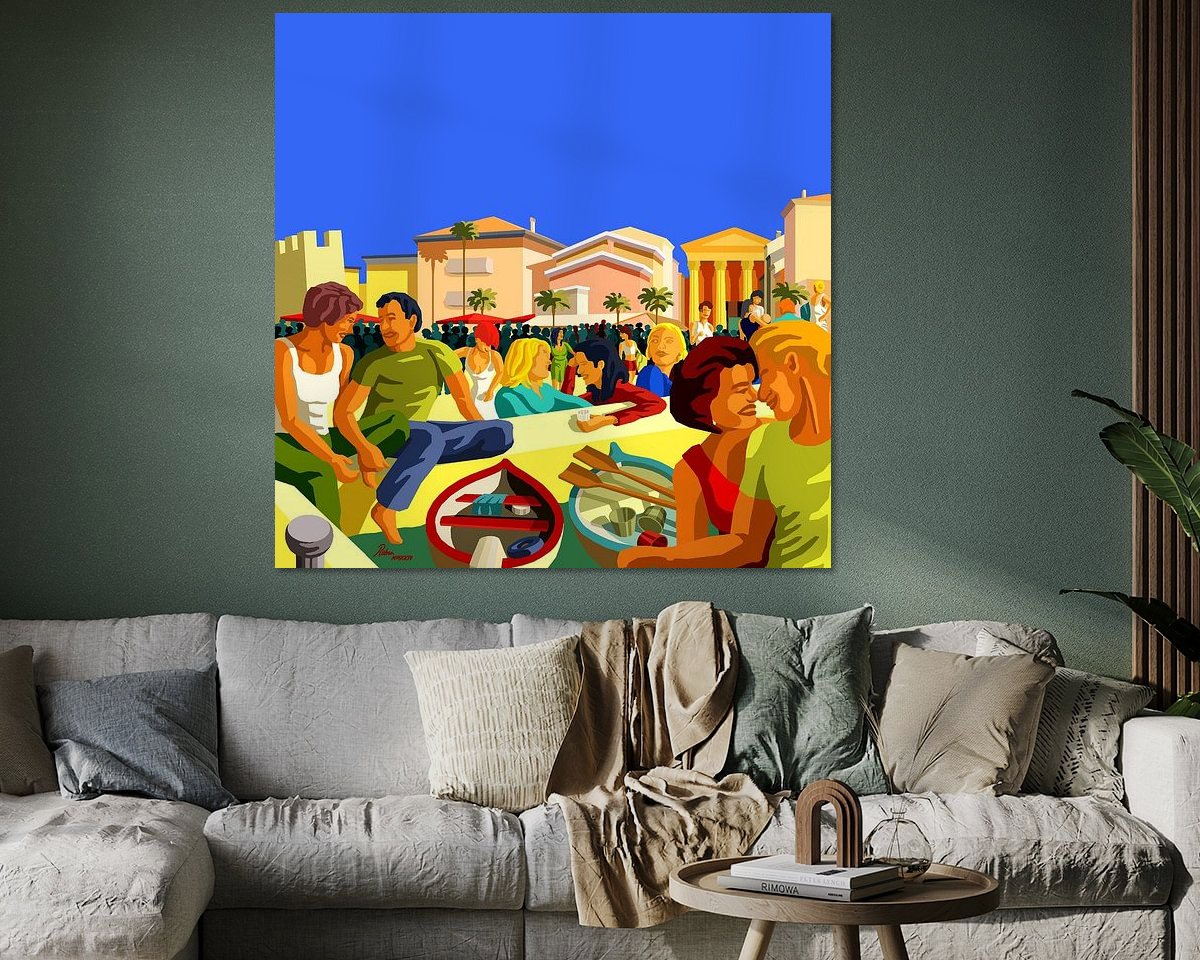Example of the artwork in a room