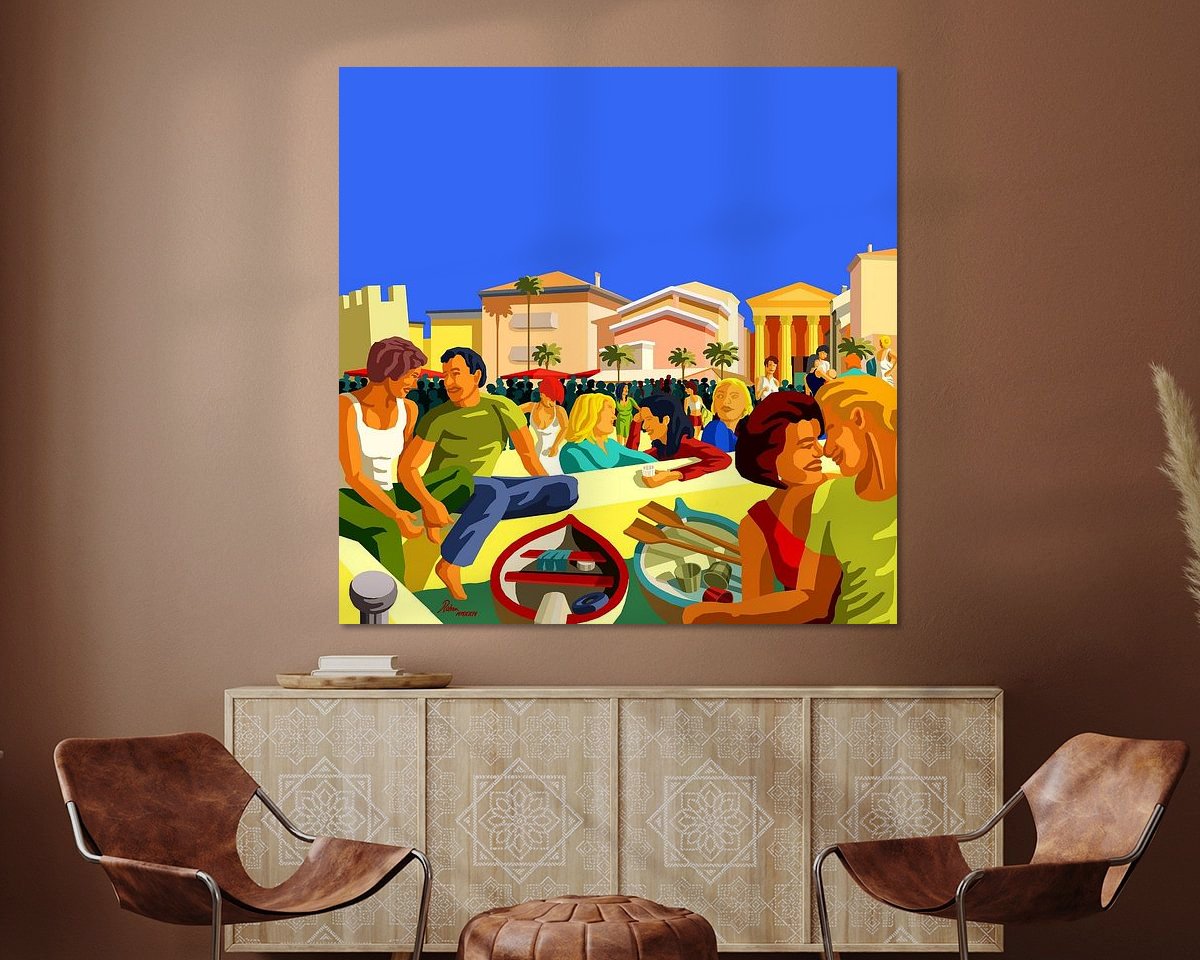 Example of the artwork in a room