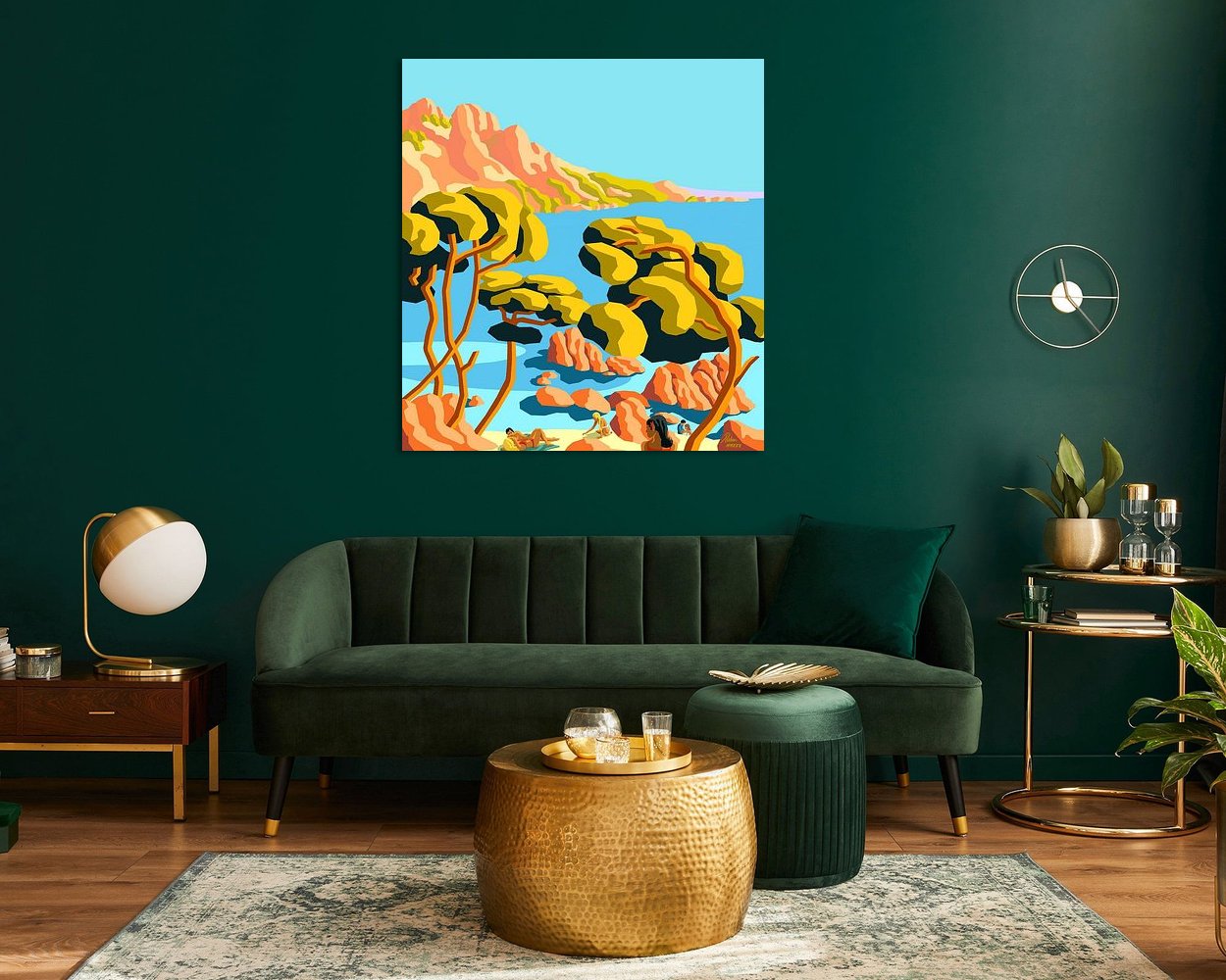 Example of the artwork in a room