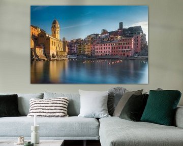 Vernazza Cinque Terre Zeegezicht, Ligurië, Italië van Stefano Orazzini
