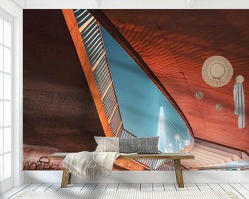 From under the Erasmus Bridge by Ronne Vinkx