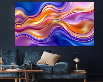 Motifs abstraits en forme de vagues