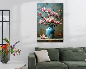 Blossom Splash Blues van Kunst Kriebels