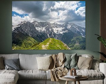 Uitzicht over de Grintovec bergen vanaf Goli vrh van Sjoerd van der Wal Fotografie