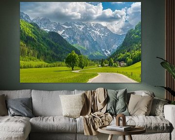 Alpengebergte in de Logar-vallei tijdens de lente van Sjoerd van der Wal Fotografie
