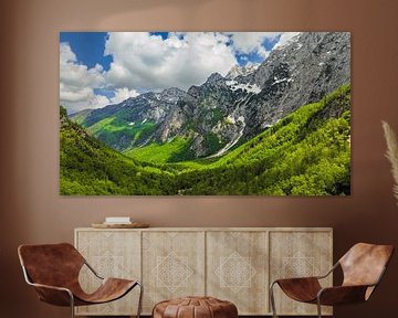 Logarvallei in de Kamnik Savinja Alpen in Slovenië