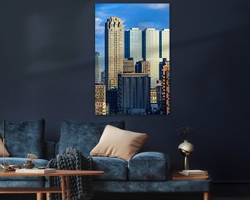 Rotterdam skyline tijdens zonsopgang van Sjoerd van der Wal Fotografie
