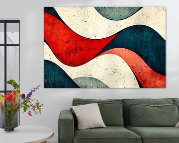Abstrakte bunte fließende Formen von Art & Soul Creations