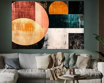 Abstract circles in modern colours by Art & Soul Creations