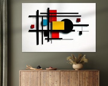 Abstract lines and shapes art by Art & Soul Creations