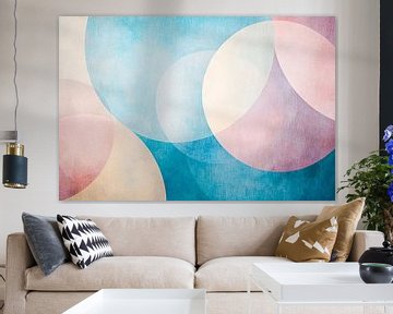 Zachte abstracte geometrische kunst van Imperial Art House