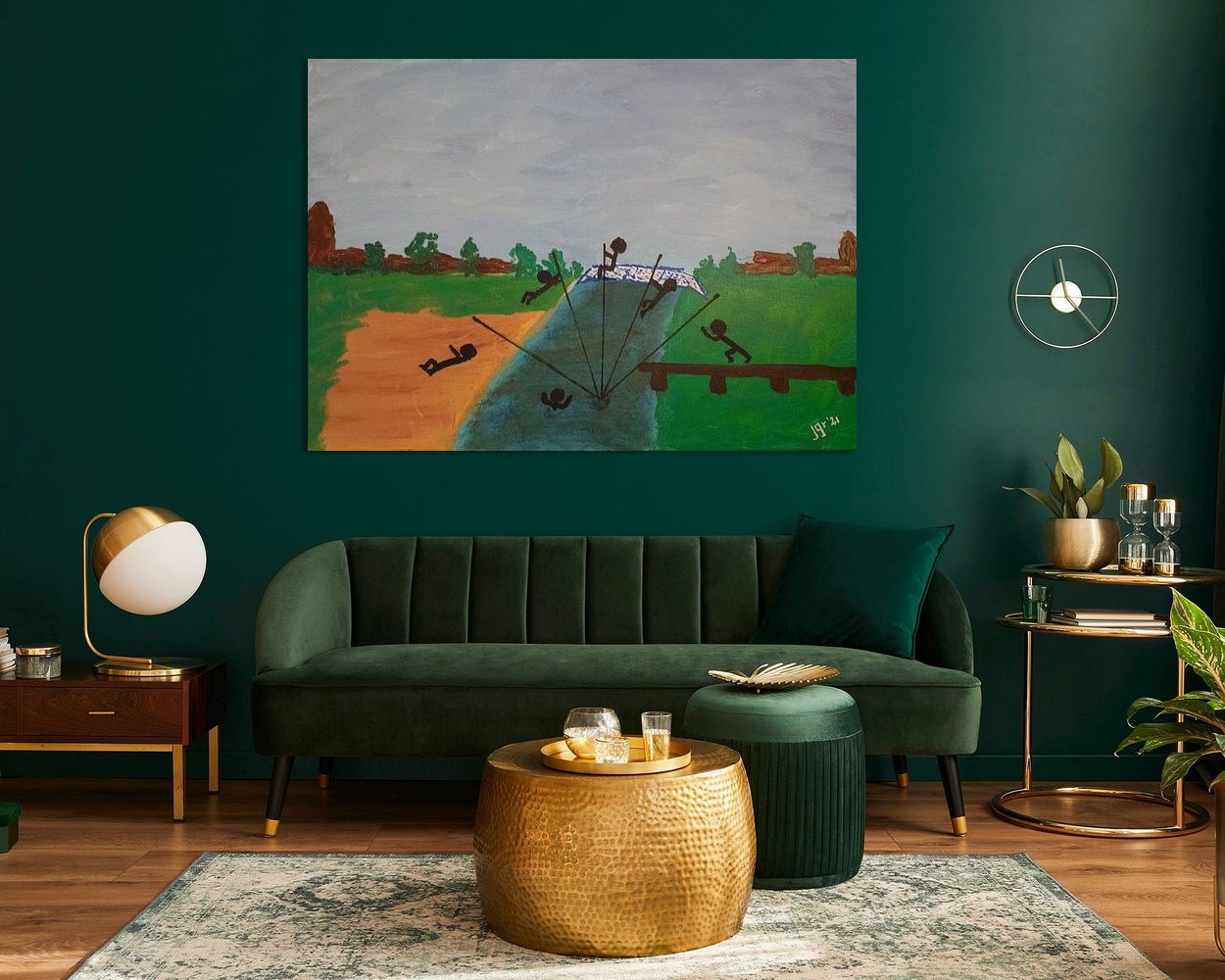 Example of the artwork in a room