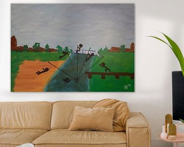 Fierljeppen by JGR -Art.nl