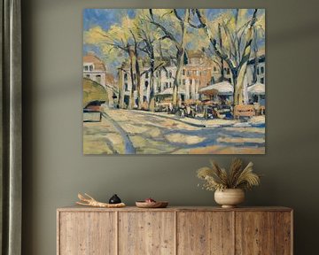 Spring light on OLV Square by Nop Briex