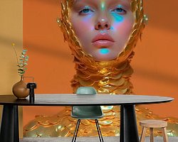 Example of the artwork in a room