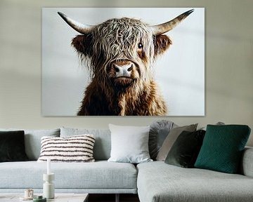 Gedetailleerde Schotse hooglander portret van Imperial Art House