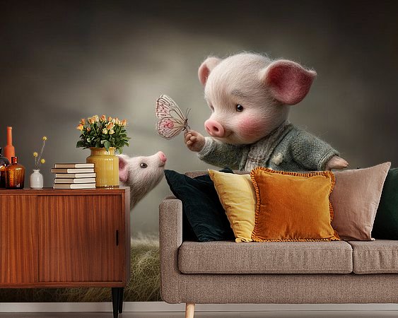 Example of the artwork in a room