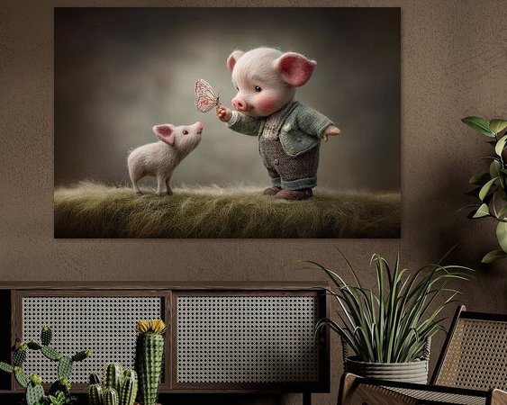 Example of the artwork in a room