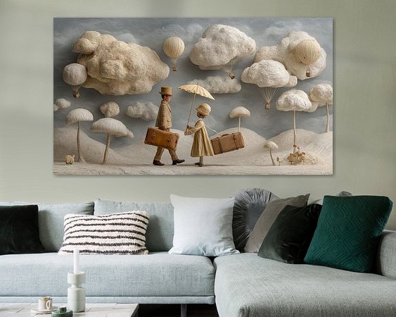 Example of the artwork in a room