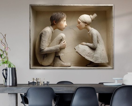 Example of the artwork in a room