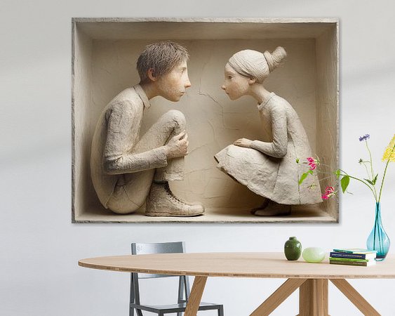 Example of the artwork in a room