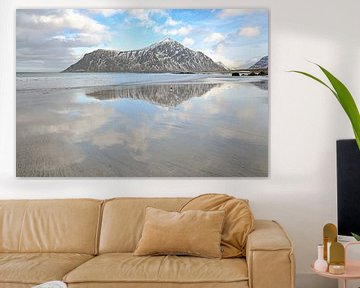 Beach of Skagsanden, Lofoten by Caroline Guerain