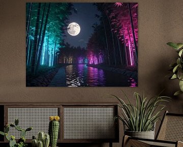 Betoverende maanrivier van Artistic