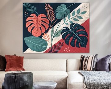 Harmonie de feuillages tropicaux