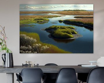 Moerasgebieden in New England van Vythryd Arts