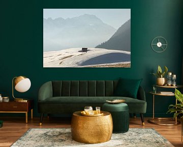 Winter quiet at Lermoos - hut in the light by KB Design & Photography (Karen Brouwer)