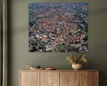  1990: Historical aerial photograph of the city of Amersfoort by Frans Rombout