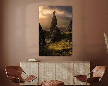 The Needle in the Quaraing on Isle of Skye in Scotland