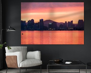Orange Reflections - San Diego Harbor