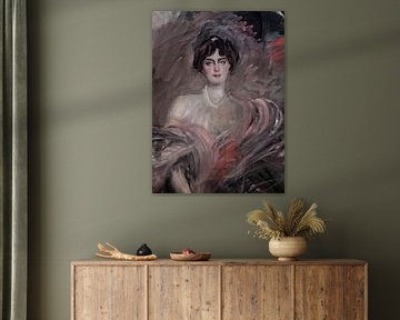 Giovanni Boldini - Portret van Mademoiselle Emilienne Le Roy (1912) van Peter Balan
