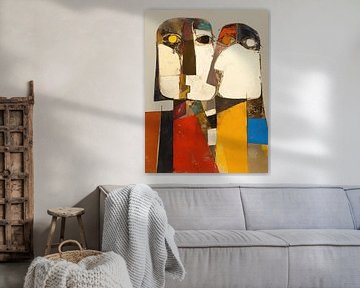 Geometrische Gezichten van ARTEO Schilderijen