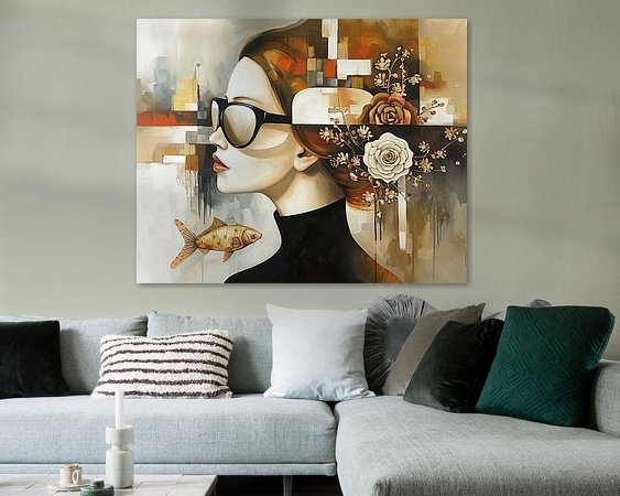 Example of the artwork in a room