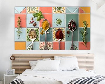 Glazen Achterwand voor Keuken | Keuken Decoratie | Keuken Achterwand Plaat Tegel Glas van AiArtLand