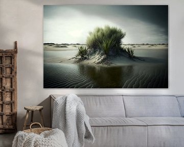 Grassen op zandduinen van Vythryd Arts